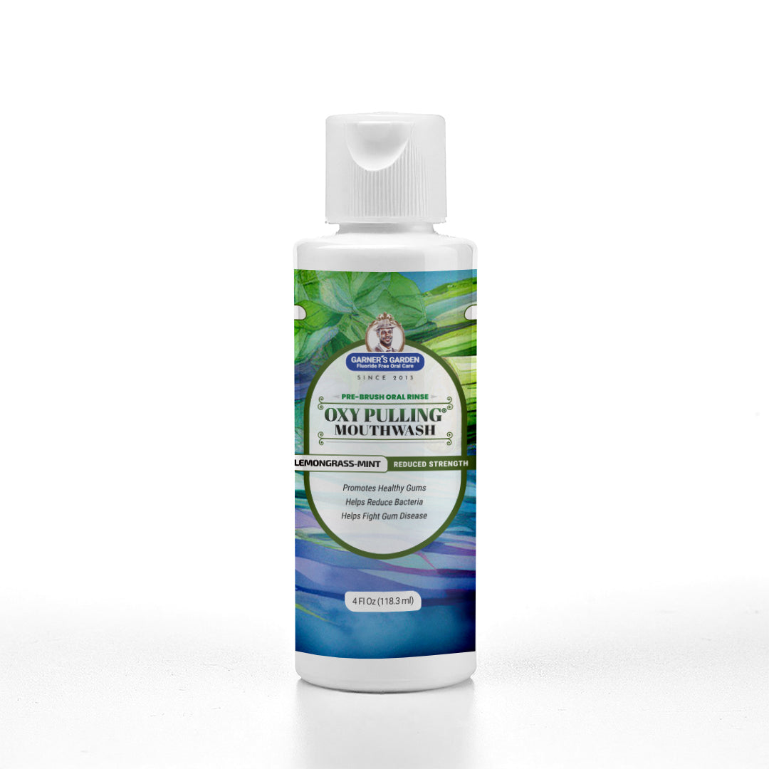 Travel Sized Oxy Pulling Mouthwash | Activated Charcoal | H2O2 from Garner's Garden
