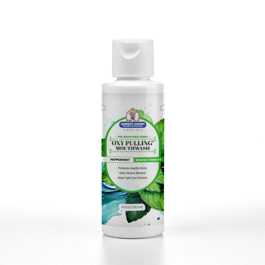 Travel Sized Oxy Pulling Mouthwash | Activated Charcoal | H2O2 from Garner's Garden