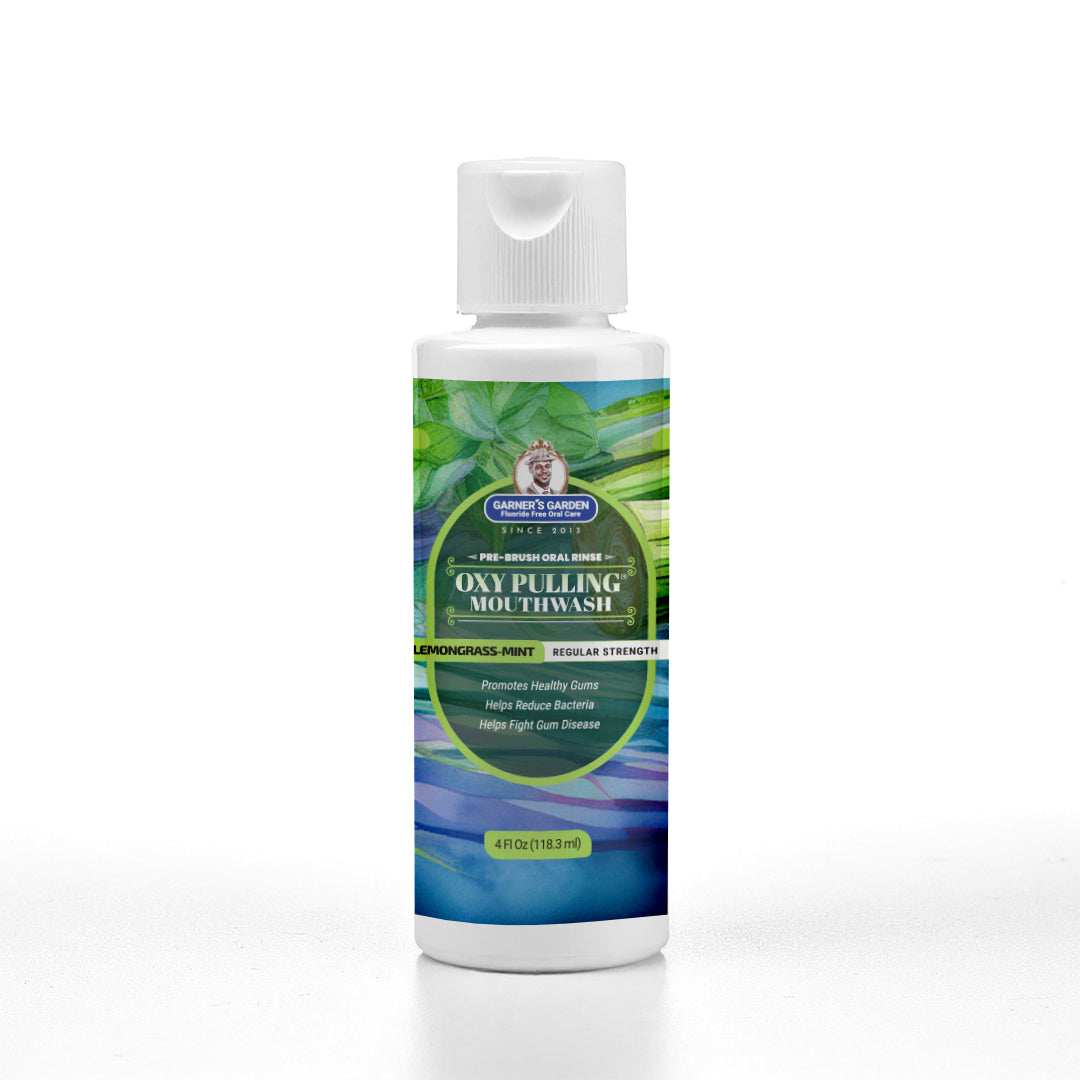 Travel Sized Oxy Pulling Mouthwash | Activated Charcoal | H2O2 from Garner's Garden