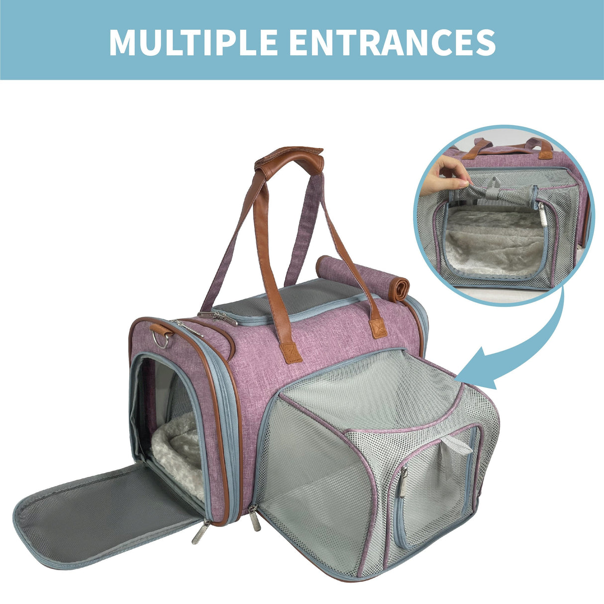 Mr. Peanut's Gold Series Mini Size Airline Compliant Expandable Pet Carrier from Mr. Peanut's Pet Carriers
