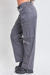 Women's Mid Rise Pull On Cargo Pants from YMI JEANS