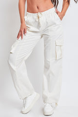Women's Mid Rise Pull On Cargo Pants from YMI JEANS