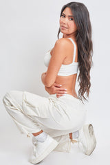 Women's Mid Rise Pull On Cargo Pants from YMI JEANS