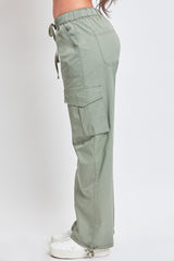 Women's Mid Rise Pull On Cargo Pants from YMI JEANS