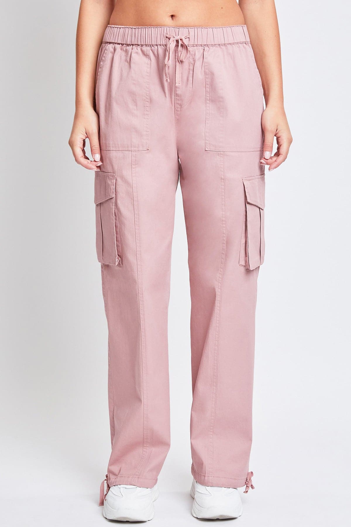 Women's Mid Rise Pull On Cargo Pants from YMI JEANS
