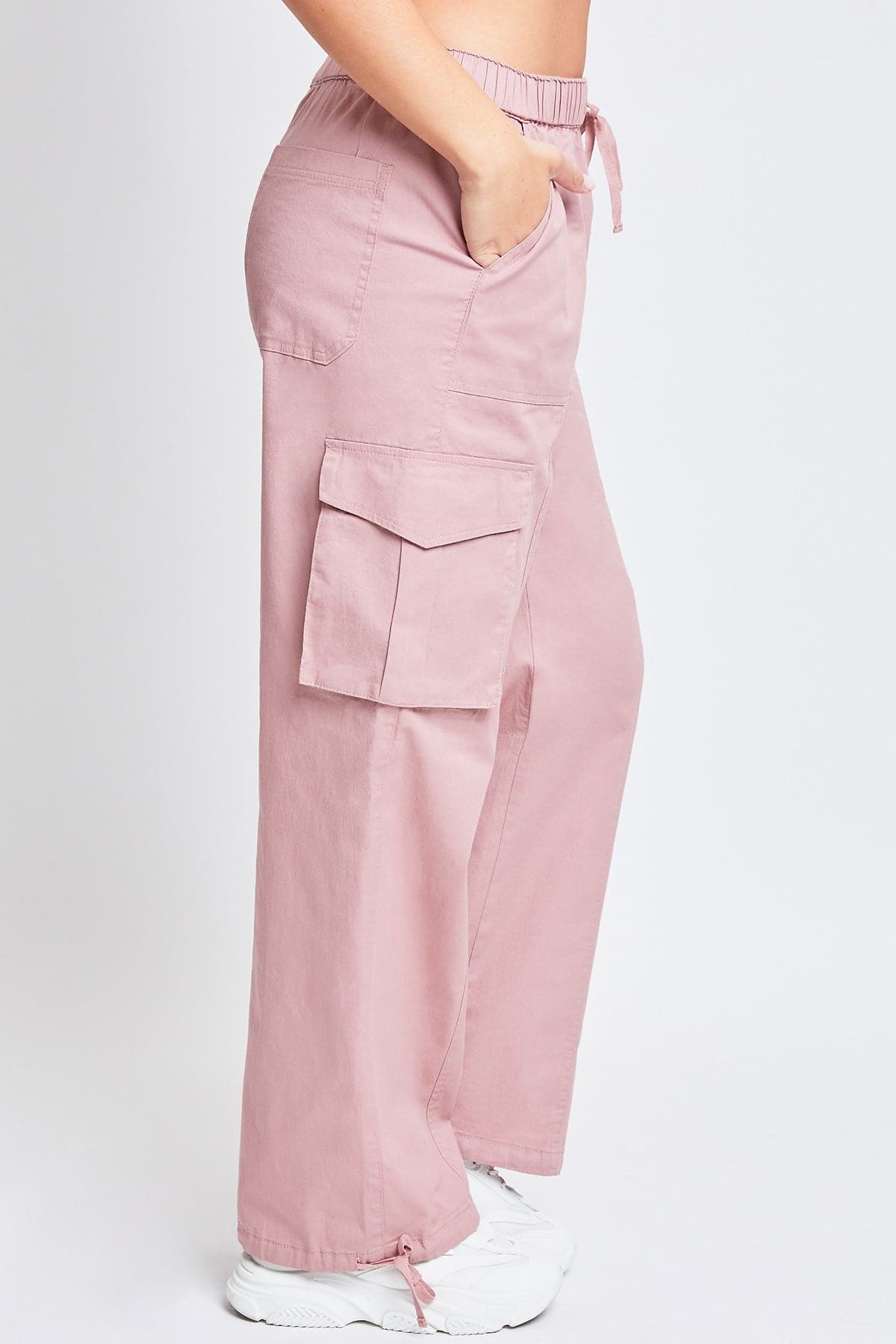 Women's Mid Rise Pull On Cargo Pants from YMI JEANS