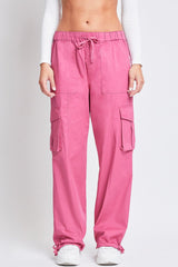 Women's Mid Rise Pull On Cargo Pants from YMI JEANS
