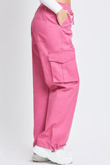 Women's Mid Rise Pull On Cargo Pants from YMI JEANS