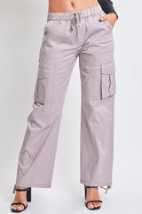 Women's Mid Rise Pull On Cargo Pants from YMI JEANS