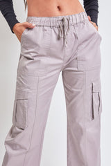 Women's Mid Rise Pull On Cargo Pants from YMI JEANS