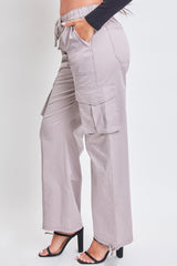 Women's Mid Rise Pull On Cargo Pants from YMI JEANS