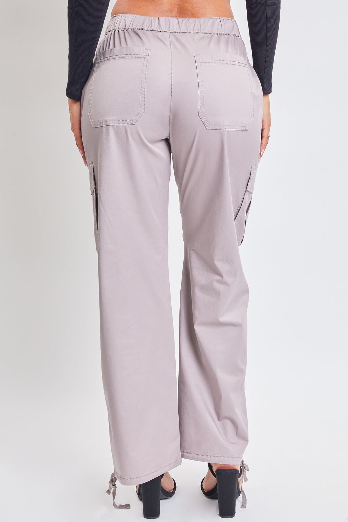Women's Mid Rise Pull On Cargo Pants from YMI JEANS