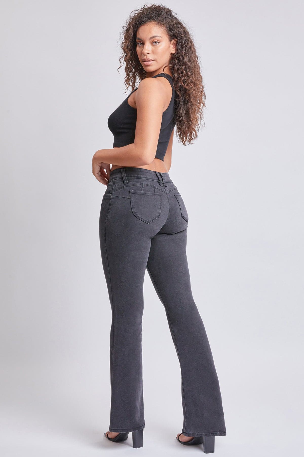 Women’s Sustainable WannaBettaButt Low Rise Flare Jeans Jacket From YMI JEANS