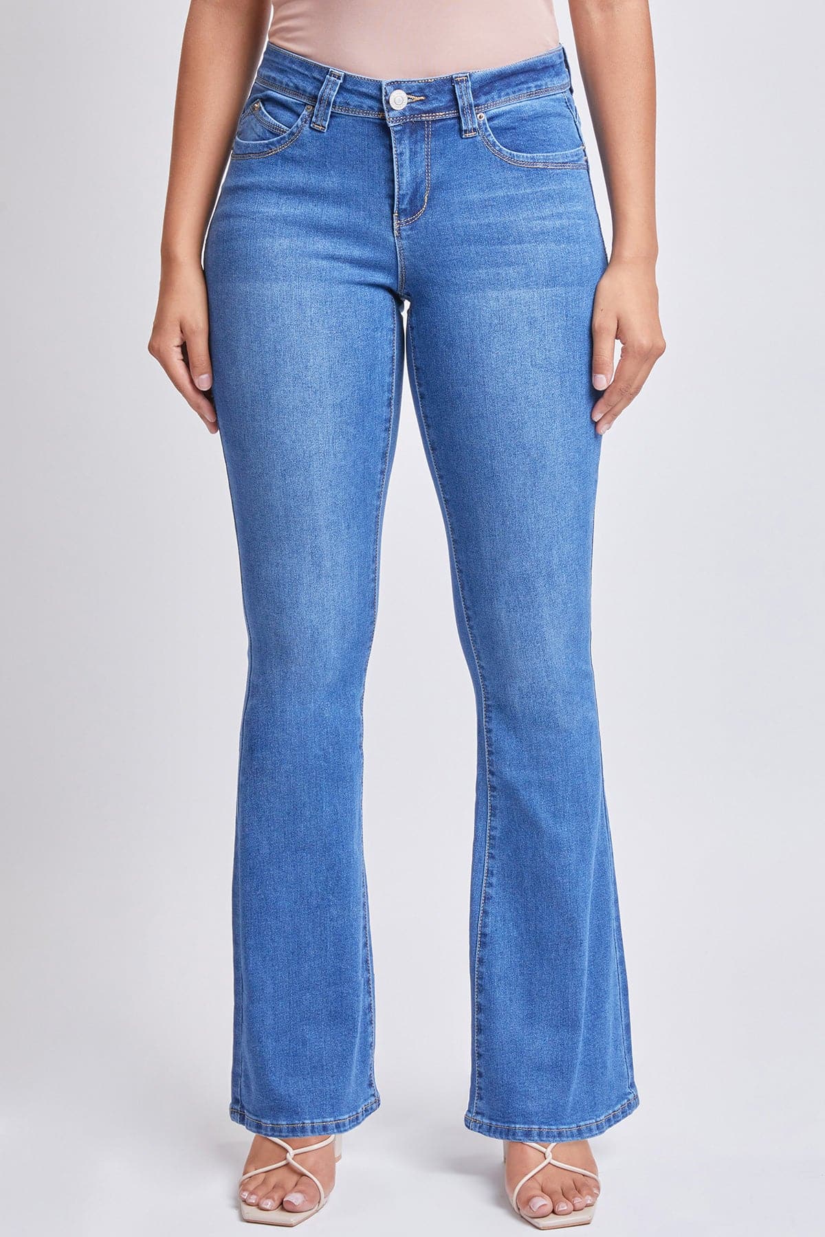 Women’s Sustainable WannaBettaButt Low Rise Flare Jeans Jacket From YMI JEANS