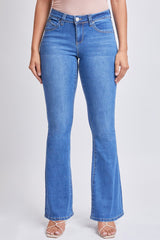 Women’s Sustainable WannaBettaButt Low Rise Flare Jeans Jacket From YMI JEANS