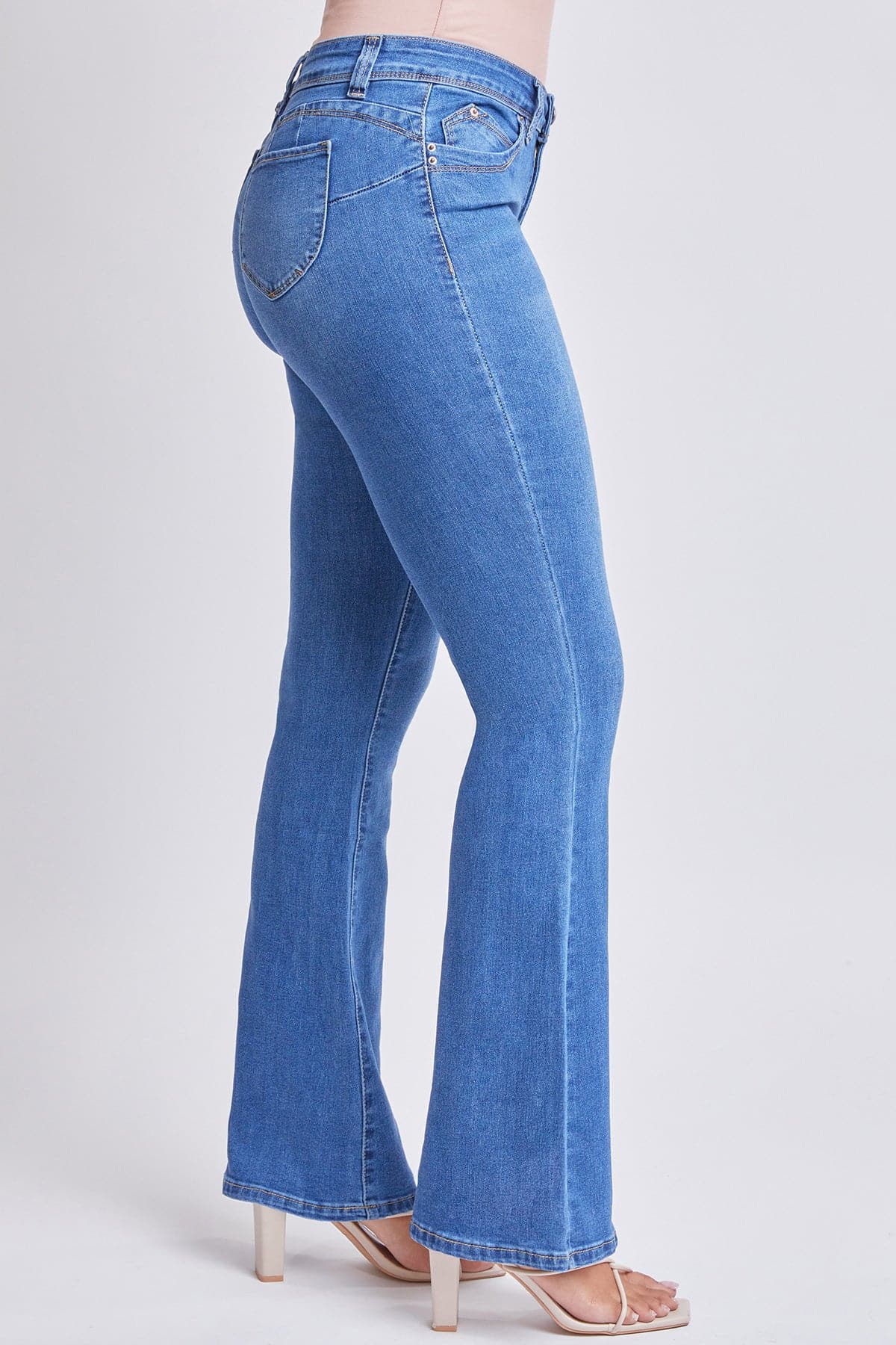 Women’s Sustainable WannaBettaButt Low Rise Flare Jeans Jacket From YMI JEANS