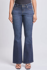 Women’s Sustainable WannaBettaButt Low Rise Flare Jeans Jacket From YMI JEANS