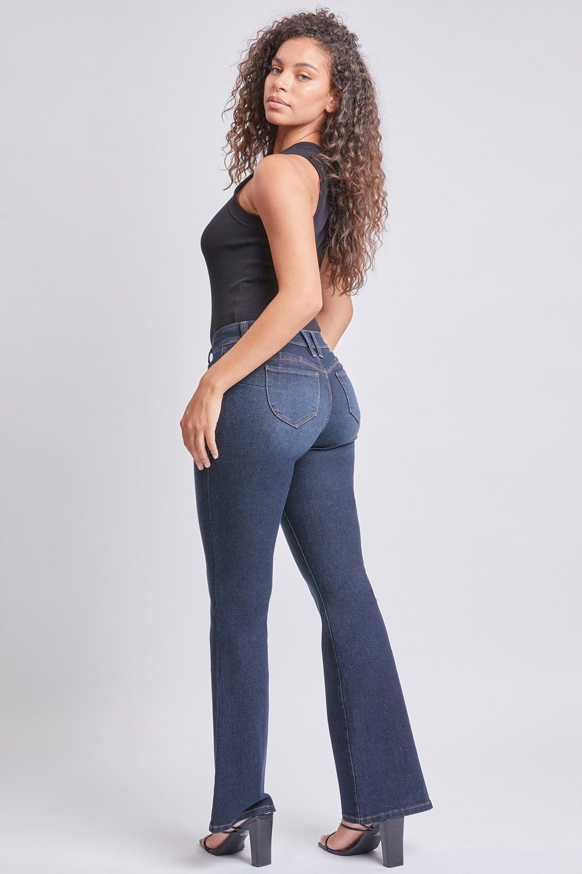 Women’s Sustainable WannaBettaButt Low Rise Flare Jeans Jacket From YMI JEANS