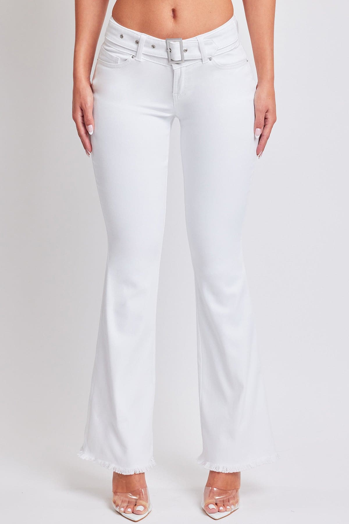 Women's Belted Flare Jeans From YMI JEANS