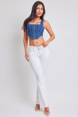 Women's Belted Flare Jeans From YMI JEANS