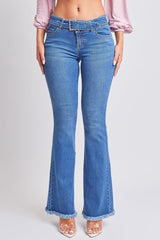Women's Belted Flare Jeans From YMI JEANS