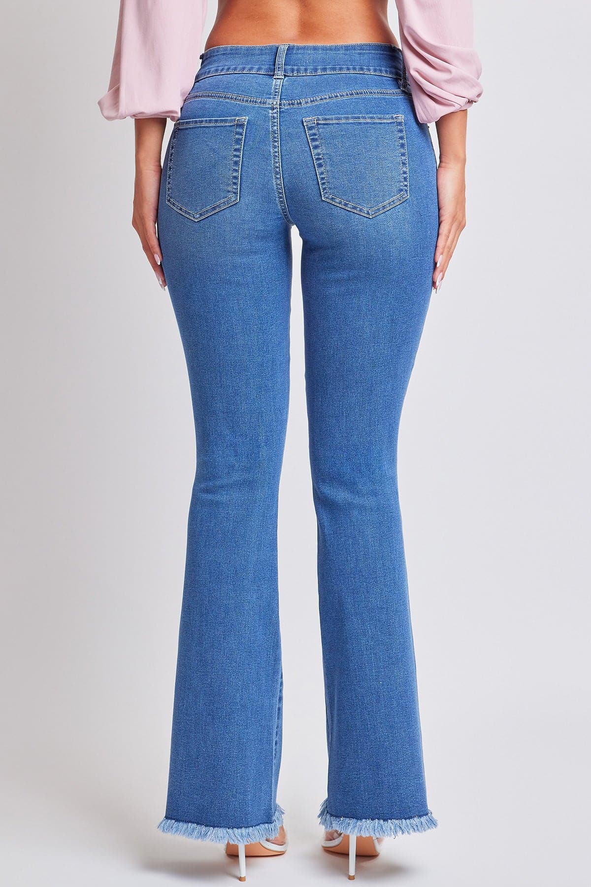 Women's Belted Flare Jeans From YMI JEANS