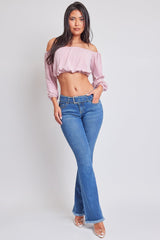 Women's Belted Flare Jeans From YMI JEANS