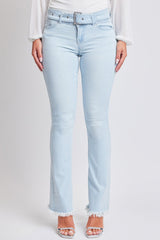 Women's Belted Flare Jeans From YMI JEANS