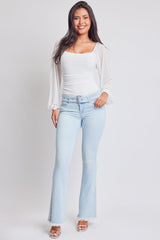 Women's Belted Flare Jeans From YMI JEANS