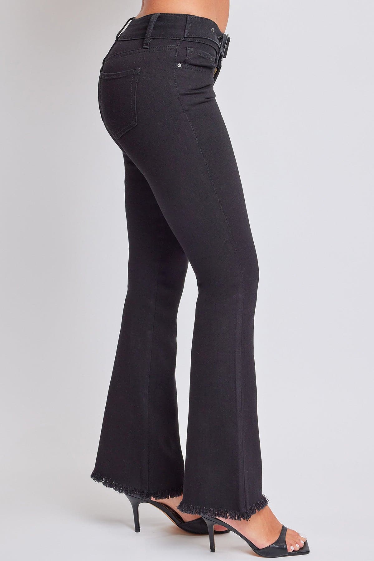 Women's Belted Flare Jeans From YMI JEANS