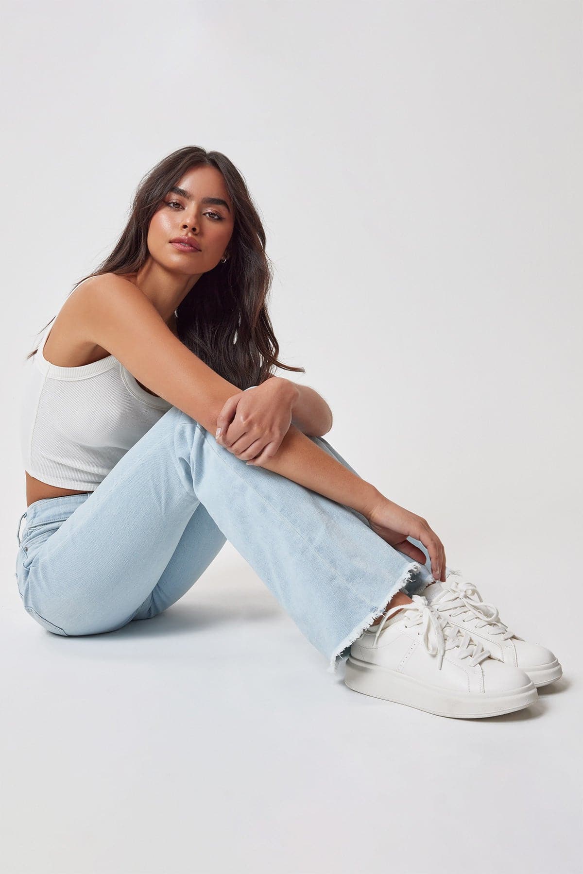 Women's Belted Flare Jeans From YMI JEANS