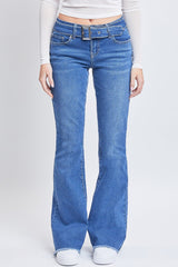 Women's Belted Flare Jeans From YMI JEANS
