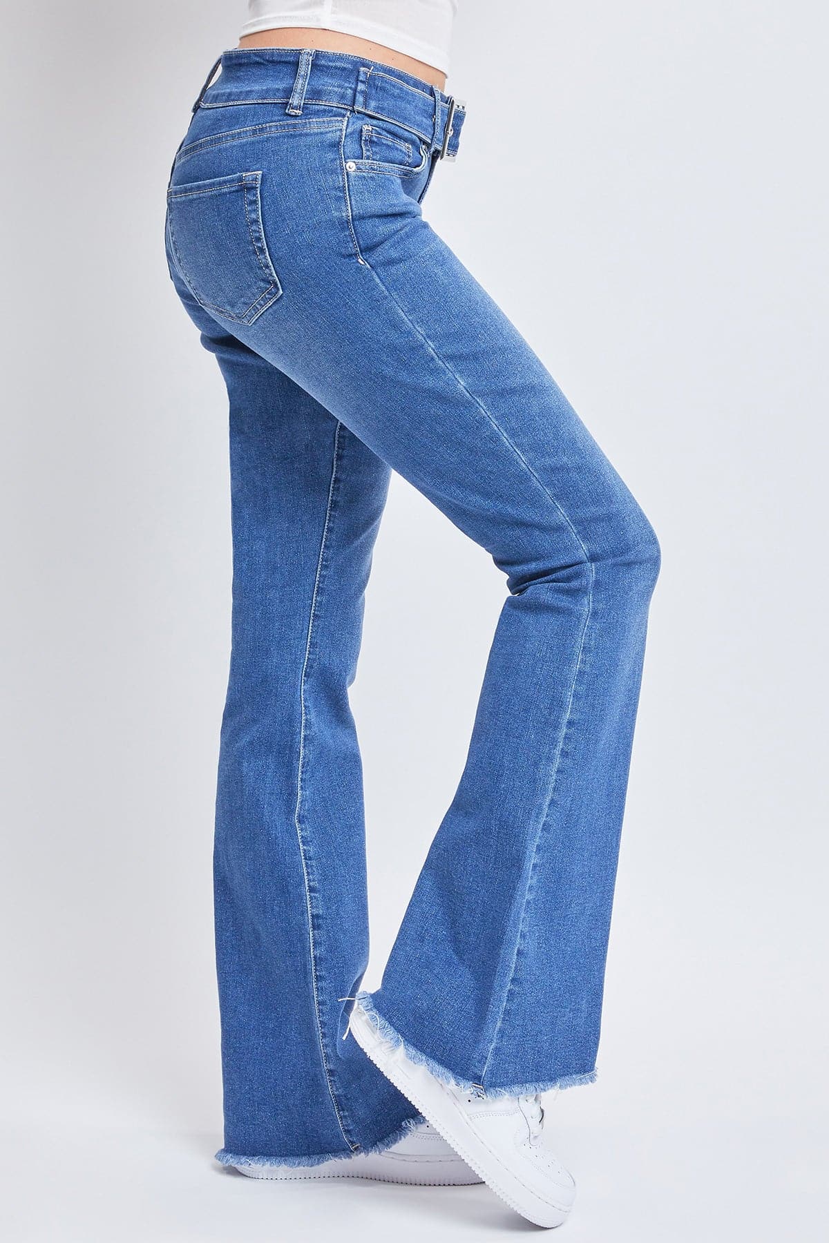 Women's Belted Flare Jeans From YMI JEANS