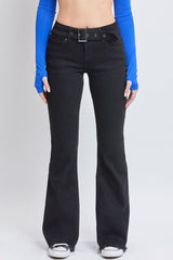 Women's Belted Flare Jeans From YMI JEANS