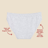 The Teen Period. Bikini in Organic Cotton For Heavy Flows From The Period Company