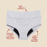 The Teen Period. Boyshort in Organic Cotton For Heavy Flows From The Period Company