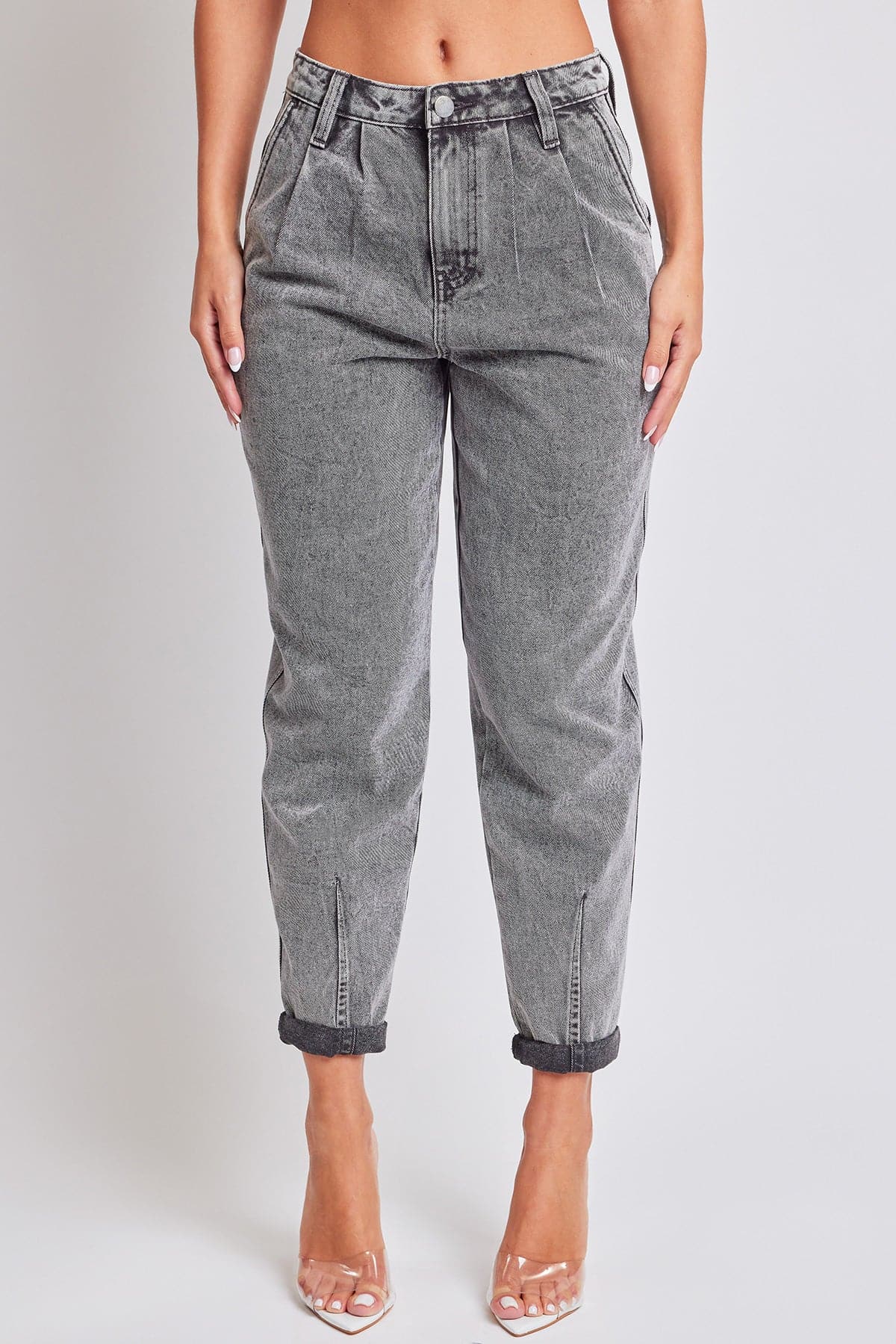 Women's Pleated Mom Jeans From YMI JEANS