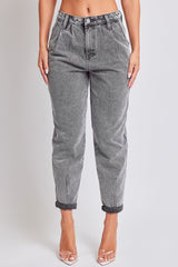 Women's Pleated Mom Jeans From YMI JEANS