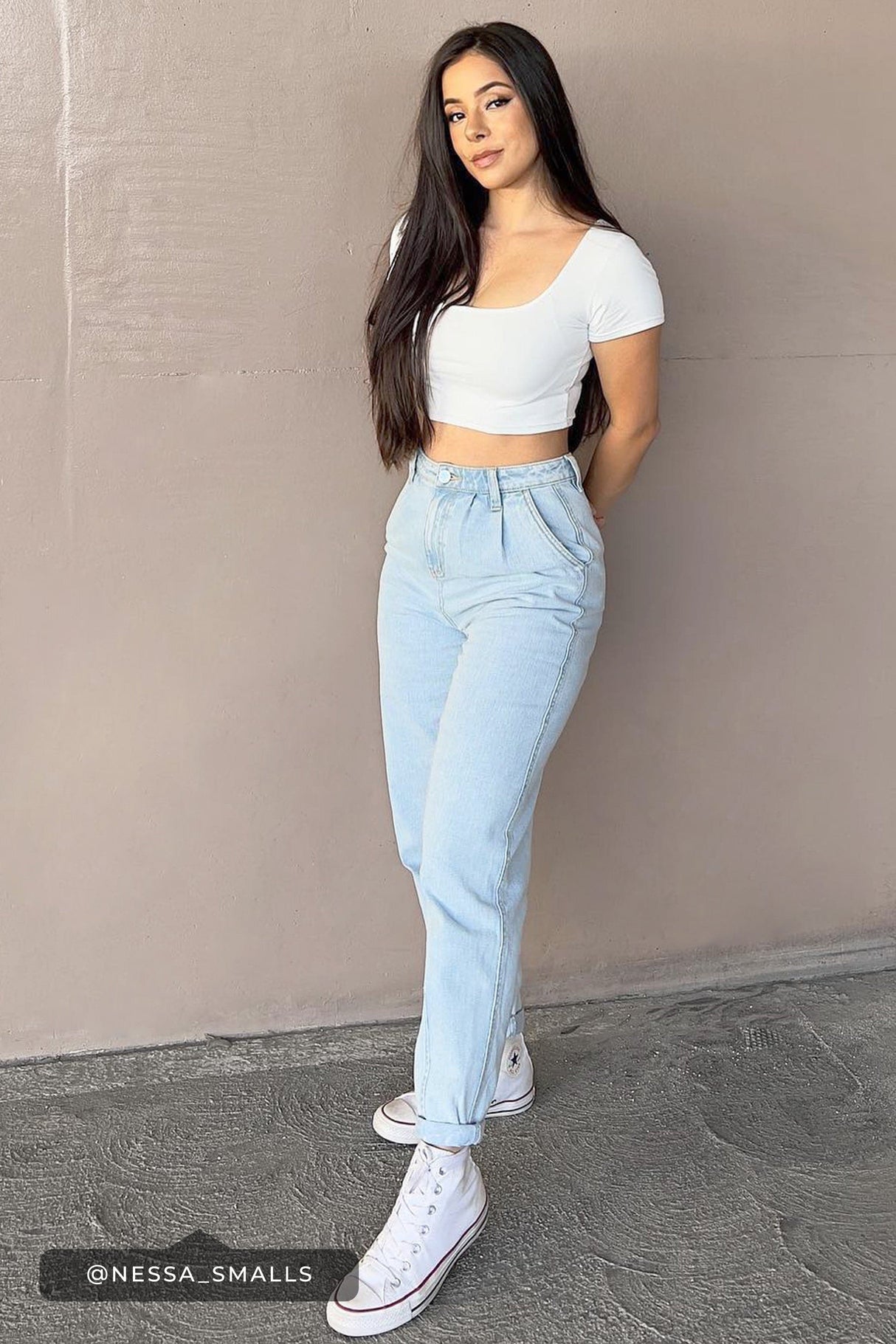 Women's Pleated Mom Jeans From YMI JEANS
