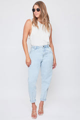 Women's Pleated Mom Jeans From YMI JEANS