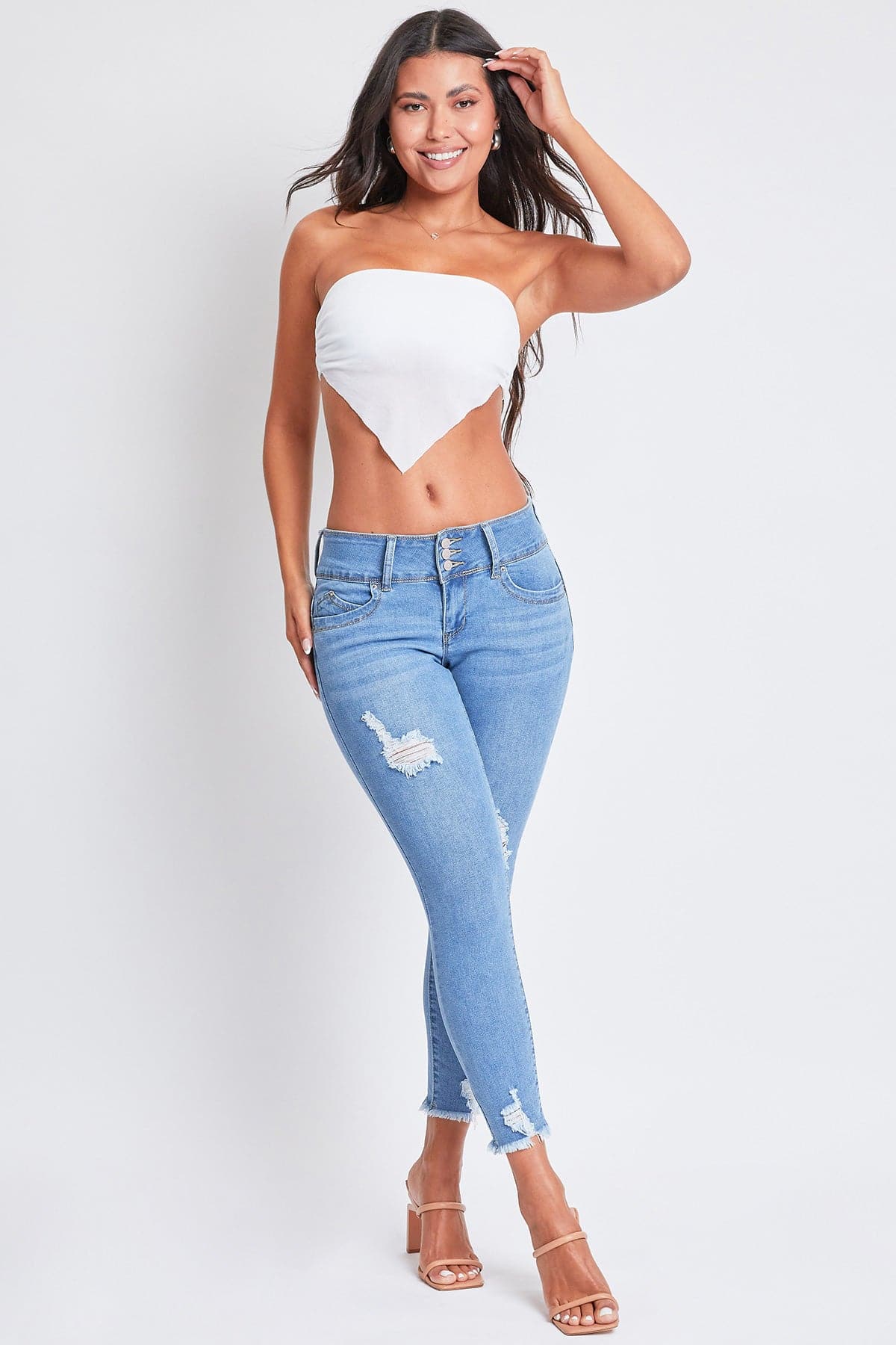 Women's Sustainable WannaBettaButt Ankle Jeans From YMI JEANS