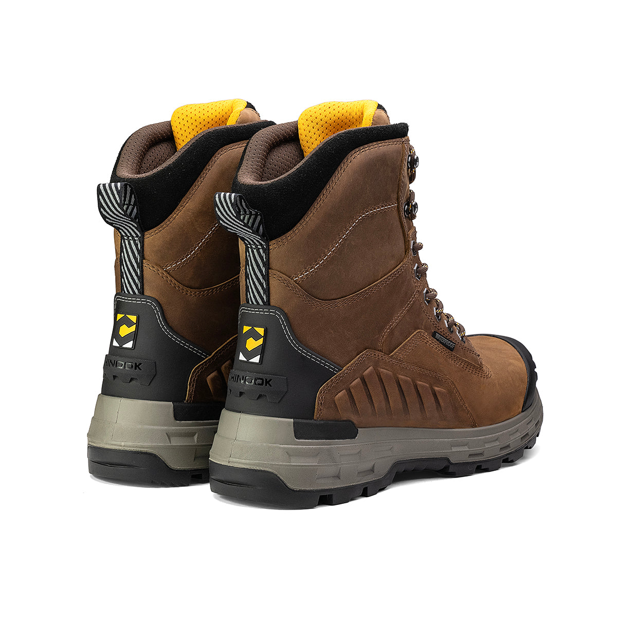 Wildwood 8” Waterproof Composite Toe Brown Boot - Made in USA from Chinook® Footwear