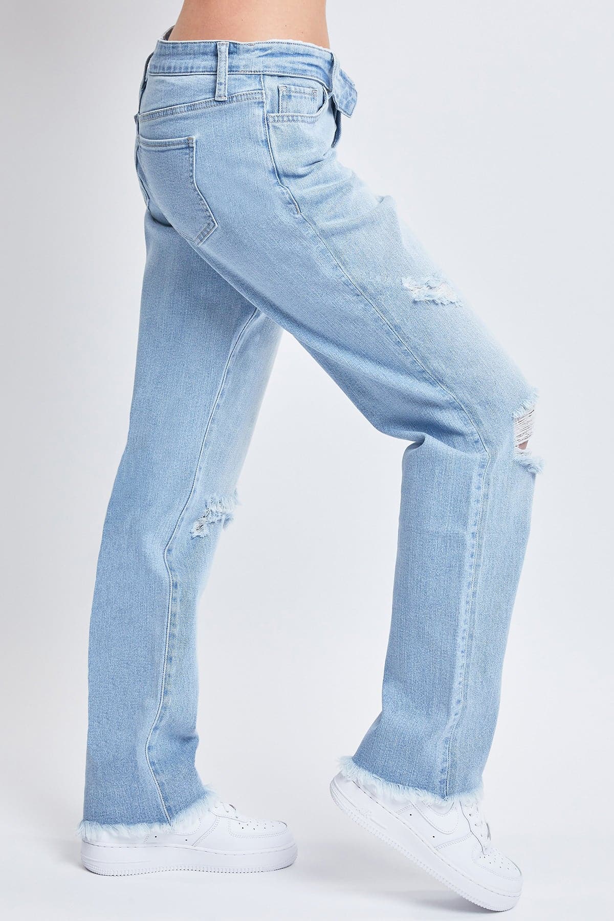 Women's Dream with Fold-Over Waist Low Rise Jeans From YMI JEANS