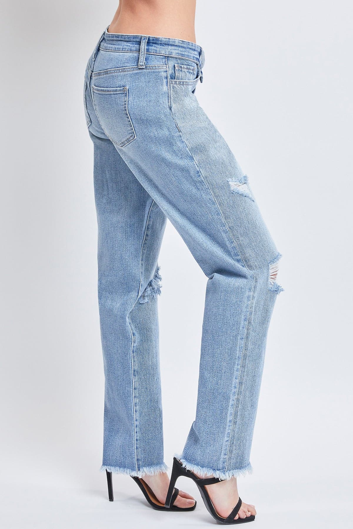 Women's Dream with Fold-Over Waist Low Rise Jeans From YMI JEANS