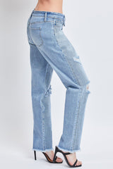 Women's Dream with Fold-Over Waist Low Rise Jeans From YMI JEANS