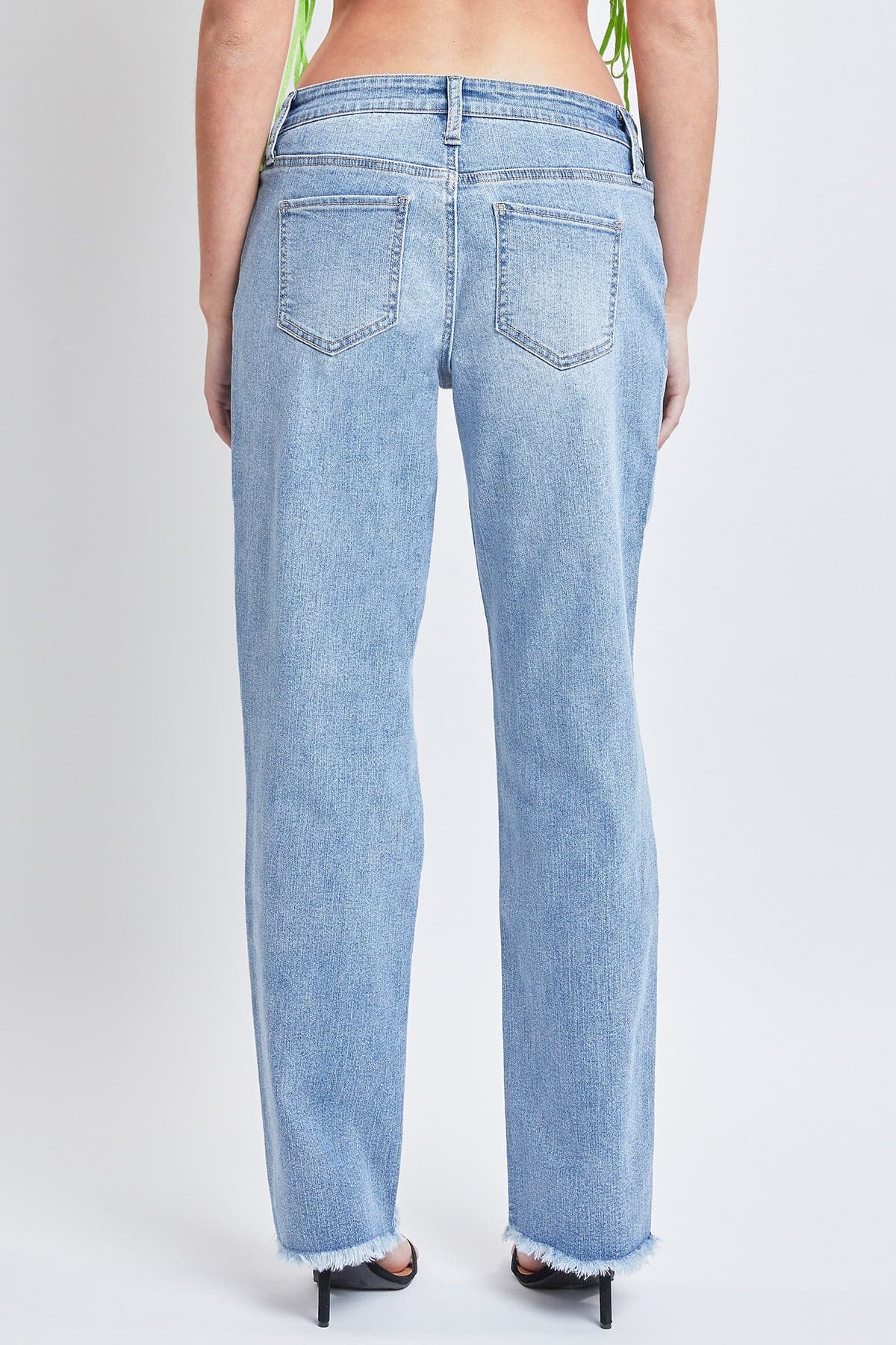 Women's Dream with Fold-Over Waist Low Rise Jeans From YMI JEANS