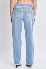 Women's Dream with Fold-Over Waist Low Rise Jeans From YMI JEANS