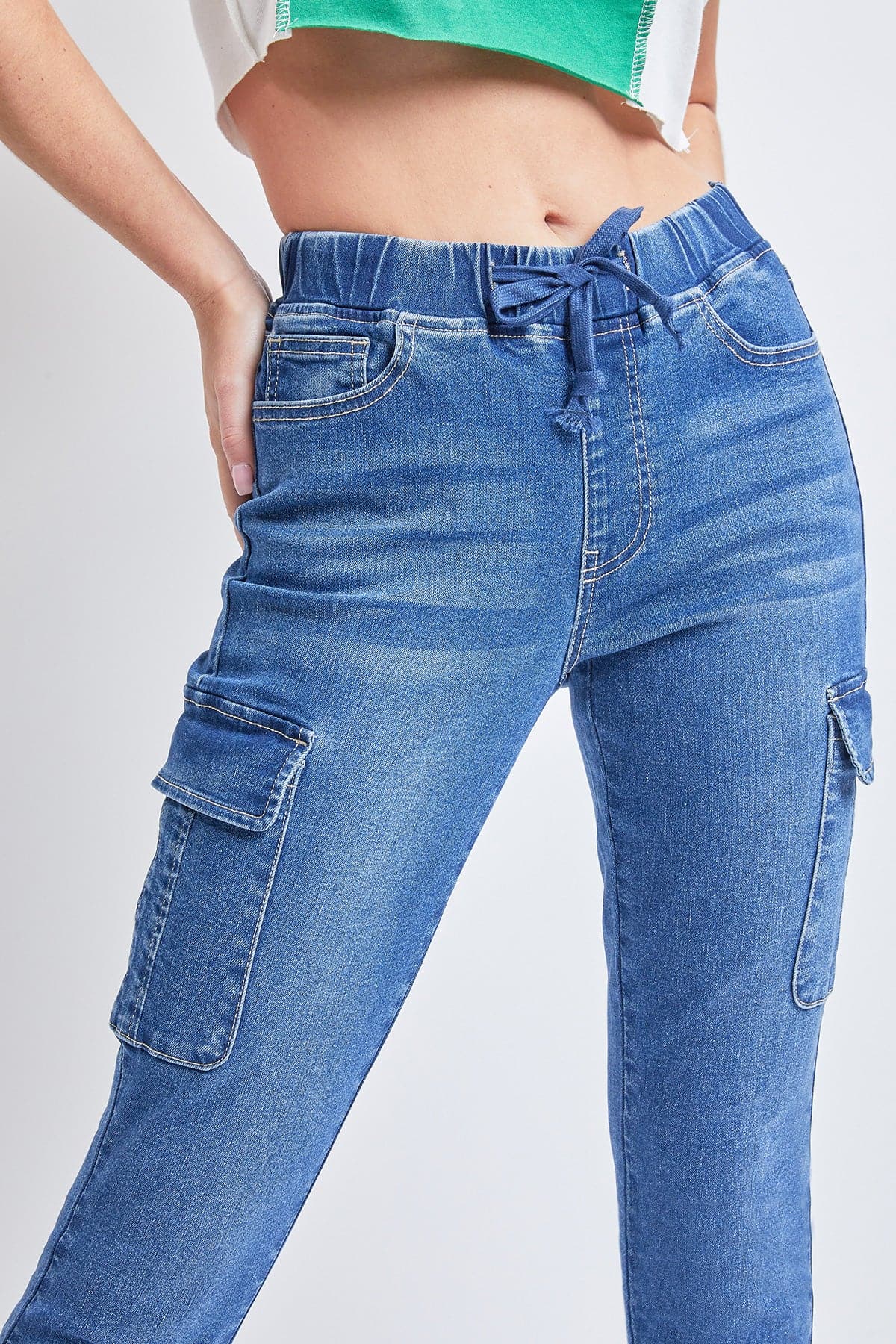 Women's Skinny Cargo Jeans  From YMI JEANS