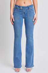 Women's Flare Featuring Flap Back Pocket Jeans from YMI JEANS