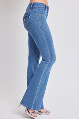 Women's Flare Featuring Flap Back Pocket Jeans from YMI JEANS